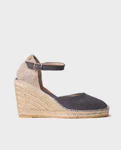 Женские эспадрильи на танкетке из ткани с пряжкой Toni Pons, черный