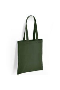 Хлопковая большая сумка объемом 10 л с длинной ручкой Brand Lab, зеленый