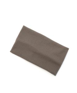 Плоский широкий ребристый тюрбан Colleca La, цвет Greige