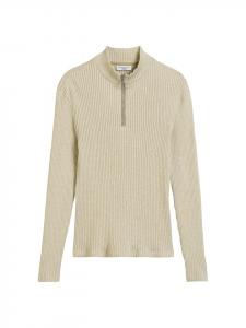 Marc O'Polo DENIM Узкая блузка с застежкой-молнией до середины груди, цвет «Артишоковый лист»