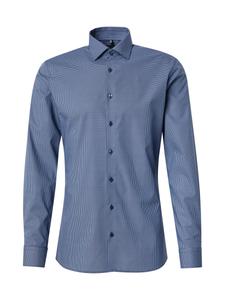 Рубашка Slim Fit на пуговицах OLYMP, темно-синий/светло-синий