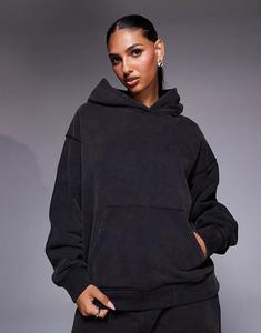 Свободная толстовка с капюшоном Good For Nothing Washed черного цвета