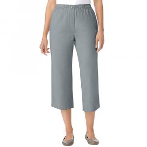 Женщина в женских 7-дневных джинсовых капри больших размеров Woman Within, цвет Gunmetal