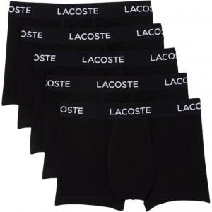 Трусы боксеры из стрейч-хлопка упаковка три штуки LACOSTE, черный