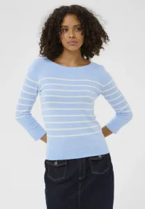 Полосатый джемпер kalizza с вырезом-лодочкой Kaffe, Powder Blue W Chalk Stripe