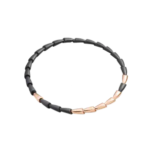 Kолье Vhernier Calla из черного титана, розового золота и бриллиантов