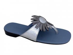 Женские сандалии-танга Sunflower в серебре Robert Zur