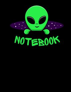 NOTEBOOK: An 8.5x11" (A4) 120page, blank, lined paper alien design notebook/journal ideal for work and studies (Independently published)