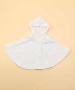 Накидка с аппликацией из перьев (60-см) Comme Ca Ism, цвет White