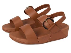 Туфли FitFlop Lulu Adjustable Leather Back-Strap Sandals, Deep Tan
