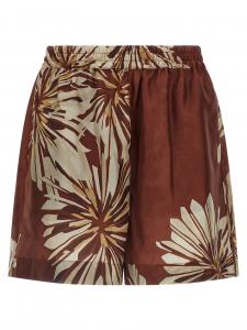 Шелковые шорты Brunello Cucinelli, коричневый