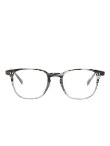 Очки трапециевидной формы Oliver Peoples, черный