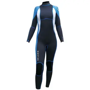 Неопреновый костюм с длинными рукавами и молнией на спине Seland Ereaga II Woman, черный