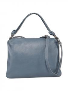 Сумка через плечо Toscanto, кожа, синяя, около 37 см Toscanto