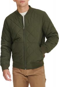 Мужская стеганая куртка-бомбер Levi's Diamond, Olive Patch Pocket
