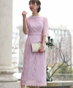 Платье для свадебной вечеринки с кружевной отделкой и фестончатым краем, платье для приглашения на торжество, платье для встречи выпускников Pourvous, цвет Lavender