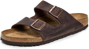 Женские сандалии Birkenstock Arizona SFB из замши красно-коричневого цвета