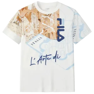 Футболка с принтом по всей поверхности FILA KIDS, мультиколор