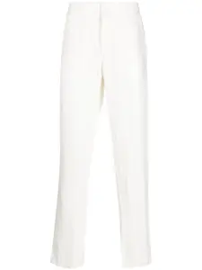Прямые брюки из смеси хлопка и льна Orlebar Brown, белый