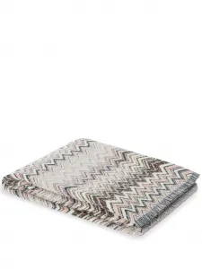 Одеяло Forest с узором зигзаг (130 м x 195 см) Missoni Home, нейтральный