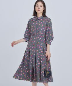 Платье с принтом «Срезанная роза» Suite, цвет Pink 5[512]