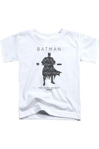 Футболка с коротким рукавом для малышей Batman с силуэтом в стиле пейсли Gildan, белый