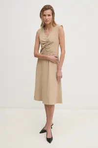 Платье Answear Lab, бежевый