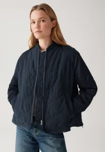 Свободная легкая куртка с вышивкой в виде луковиц. Opus, Coal Blue