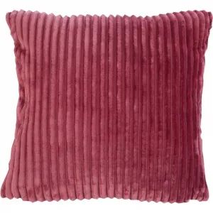 Декоративная подушка Cord-Optik Dekokissen 50x50 см, подходит к пледу с эффектом вельвета, наволочка и наполнитель, 1 штука Gözze, Beere + unifarben