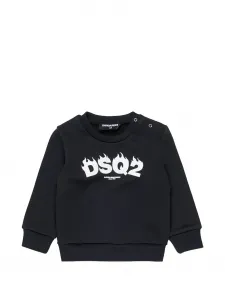 Свитшот с круглым вырезом Dsquared2 Kids, черный