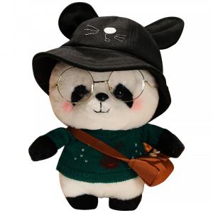 Плюшевая кукла Cute Panda, National Treasure Dolls, высота 28 см Barbne, черный