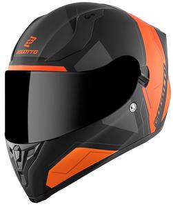 Шлем Bogotto v128 strada, Black Matt/Orange