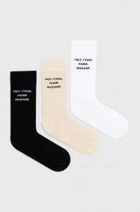 Хлопковые носки Le Pack de Chaussettes Slogan, 3 пары Drôle De Monsieur, мультиколор