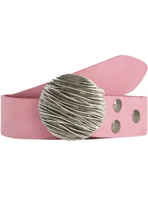 Кожаный ремень LIFEBURG by showroom 019° со сменной застежкой "Seagrass Round" Rettungsring By Showroom 019°, розовый