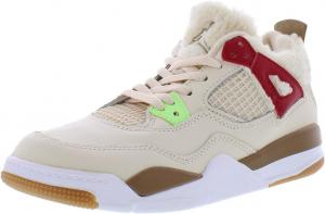Мужские кроссовки Nike Jordan 4 Retro, размер, красный/бежевый