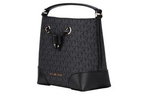 Сумка-ведро из полиуретана Mercer Canvas на плечо через тело маленького размера для женщин черная MICHAEL KORS