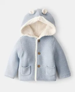 Детский кардиган с подкладкой из шерпы для мальчиков или девочек Carter'S, синий