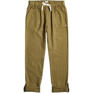 Льняные брюки-карго на берегу моря Roxy, зеленый