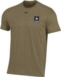 Футболка из хлопка с логотипом армии США Under Armour, Tan
