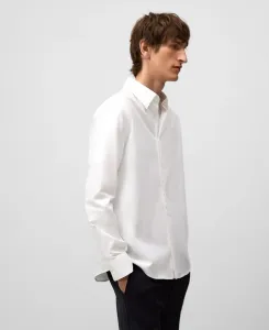 Мужская рубашка классического кроя с длинным рукавом Adolfo Dominguez, белый