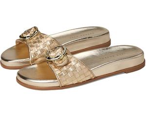 Сандалии Jack Rogers Essex Slide - Embossed Metallic Leather, цвет Jacks Platinum