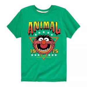 Футболка с рисунком группы Disney's The Muppets Animal для мальчиков 8–20 лет Disney, зеленый
