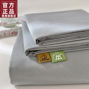 Yalu Простыня 160х230 см из 100% хлопка, утолщенная ткань, цвет Gentleman Gray