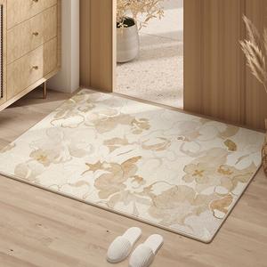 AOVOC Ковер 120х140 см из ПВХ в японском стиле, для прихожей, Natural Wood Style, Wooden Lane - Door Mat - 01