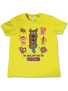 Футболка Я здесь только ради перекуса, детская желтого цвета Scooby Doo
