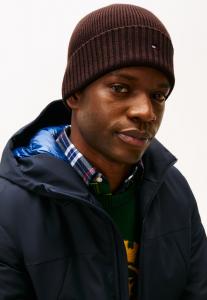 Шапка Tommy Hilfiger FLAG BEANIE UNISEX, Rich Walnut/Brown