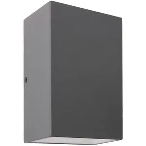 Настенный светильник EMMA теплый белый светодиод 3000K для внутреннего и наружного использования, садовый светильник вверх/вниз, наружный, IP 54 Paco Home, серый