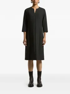 Платье миди с рукавами три четверти Peserico, серый