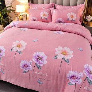 LUOLAI HOME Комплект постельного белья, 4 предмета, 150 см, пододеяльник 180x220 см