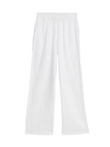 Широкие брюки Marks & Spencer, белый